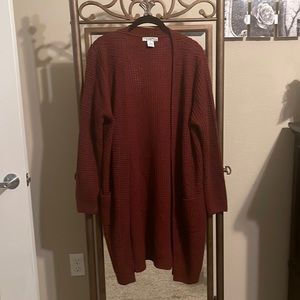 Burgundy maternity sweater size large